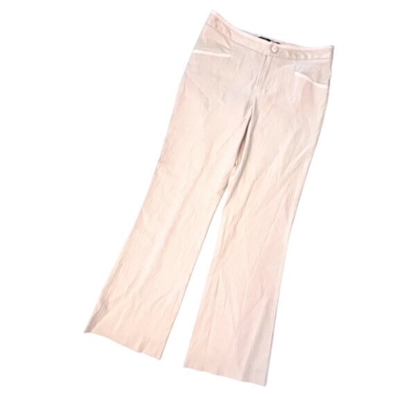 Marc Jacobs Striped Pants Women Size 6 NWT $228 Wide Leg Low Rise Pink Ribbon‎ - Picture 4 of 13